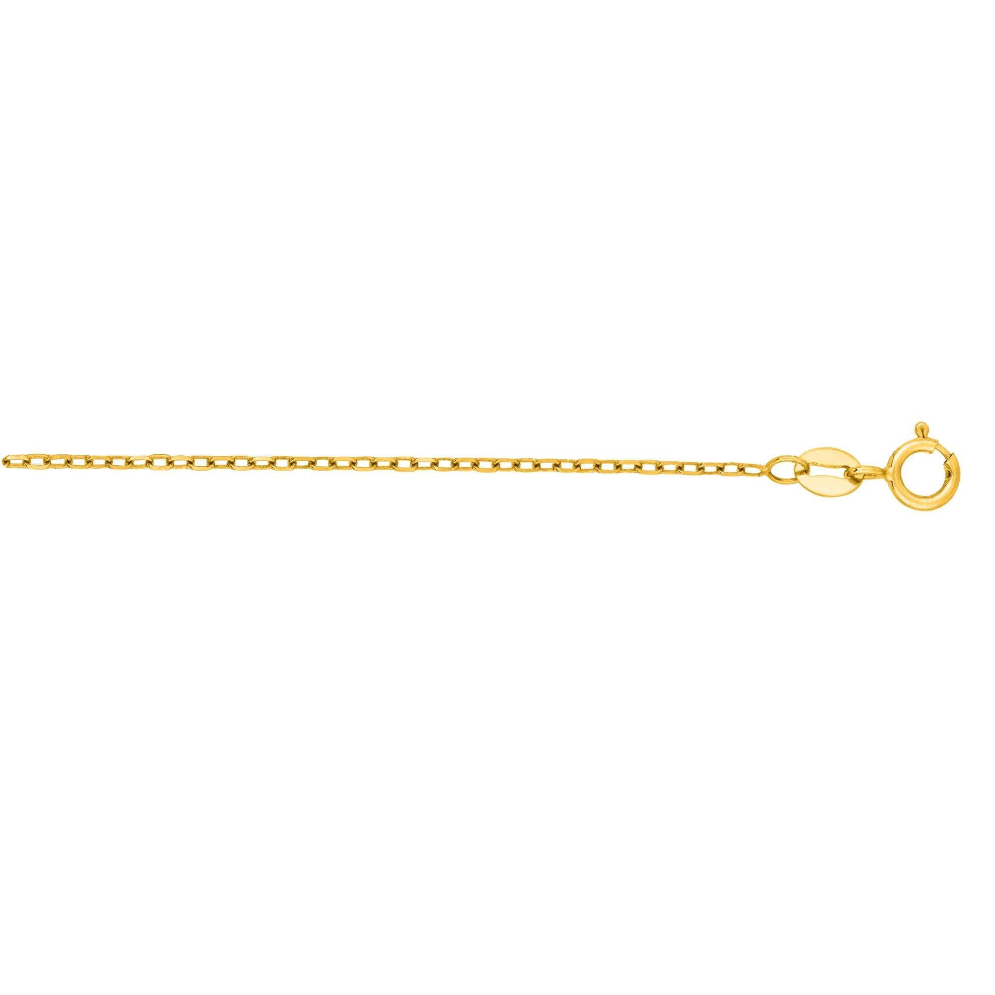 14k Gold 1.2mm Thick Open Cable Chain