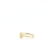 Minimalist Solid Gold Dainty Crescent Moon & Star Gold Stacking Band Ring