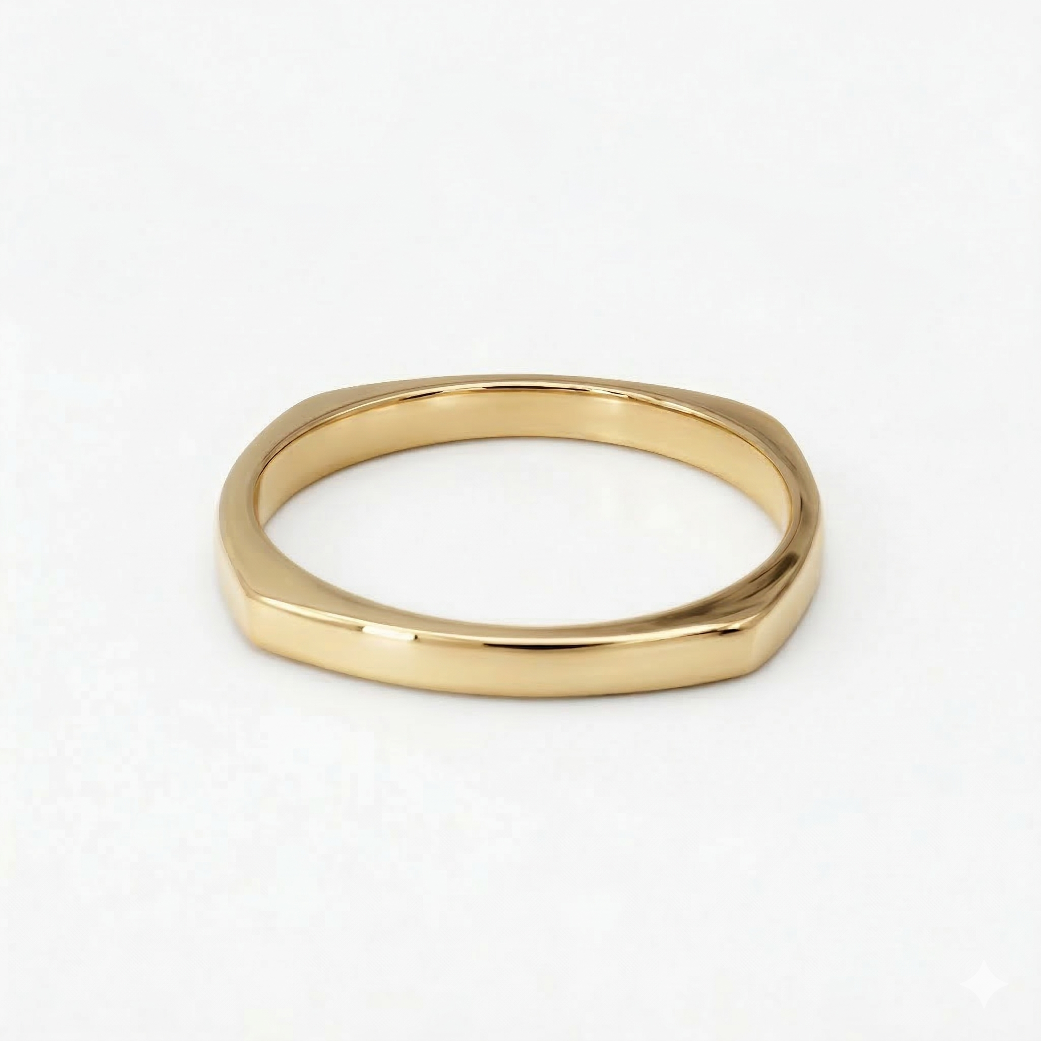 Minimalist Solid Gold Dainty Stacking Wedding Band