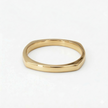 Minimalist Solid Gold Dainty Stacking Wedding Band