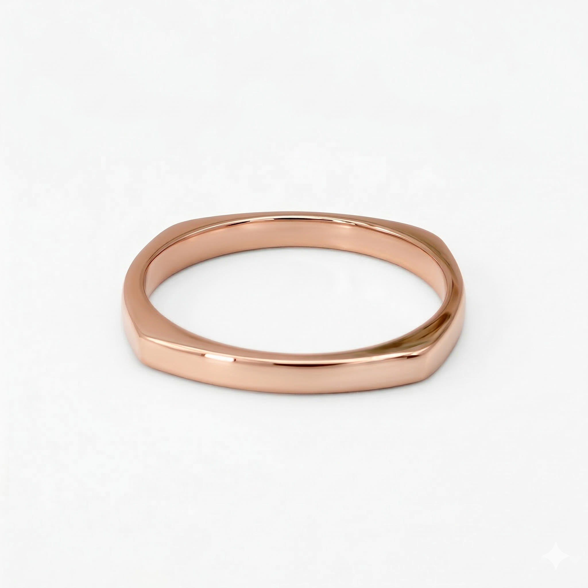 Minimalist Solid Gold Dainty Stacking Wedding Band