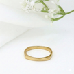 Minimalist Solid Gold Dainty Stacking Wedding Band