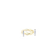 Minimalist Solid Gold Dainty Braided Gold Stacking Band Ring