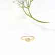 Minimalist Solid Gold Dainty True Knot Stacking Band Ring