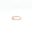 Minimalist Solid Gold Dainty True Knot Stacking Band Ring