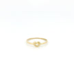 Minimalist Solid Gold Dainty True Knot Stacking Band Ring