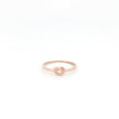 Minimalist Solid Gold Dainty True Knot Stacking Band Ring