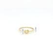 Minimalist Solid Gold Dainty True Knot Stacking Band Ring