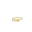 Minimalist Solid Gold Dainty Infinity Love Knot Ring