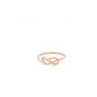 Minimalist Solid Gold Dainty Infinity Love Knot Ring