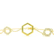 10k Yellow Gold Hexagon Bracelet