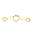 10k Yellow Gold Hexagon Bracelet