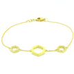 10k Yellow Gold Hexagon Bracelet