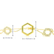 10k Yellow Gold Hexagon Bracelet