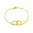 14k White or Yellow Gold Handcuff Bracelet