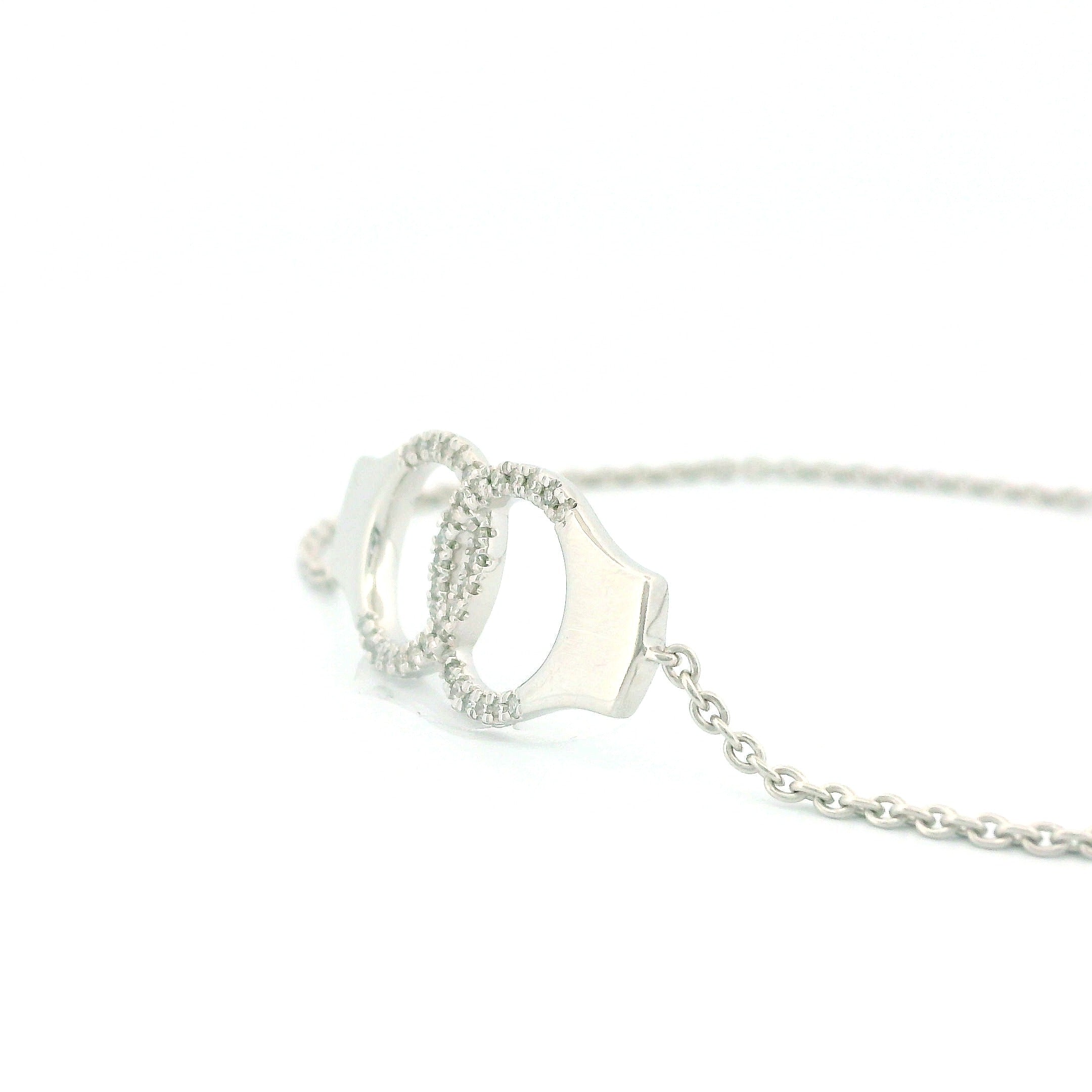 14k White or Yellow Gold Handcuff Bracelet