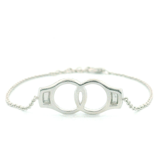14k White or Yellow Gold Handcuff Bracelet