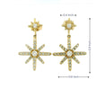 10k Yellow Gold Star Diamond Earrings