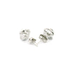 10k Gold Rose Cluster Diamond Stud Earrings