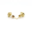 10k Gold Rose Cluster Diamond Stud Earrings