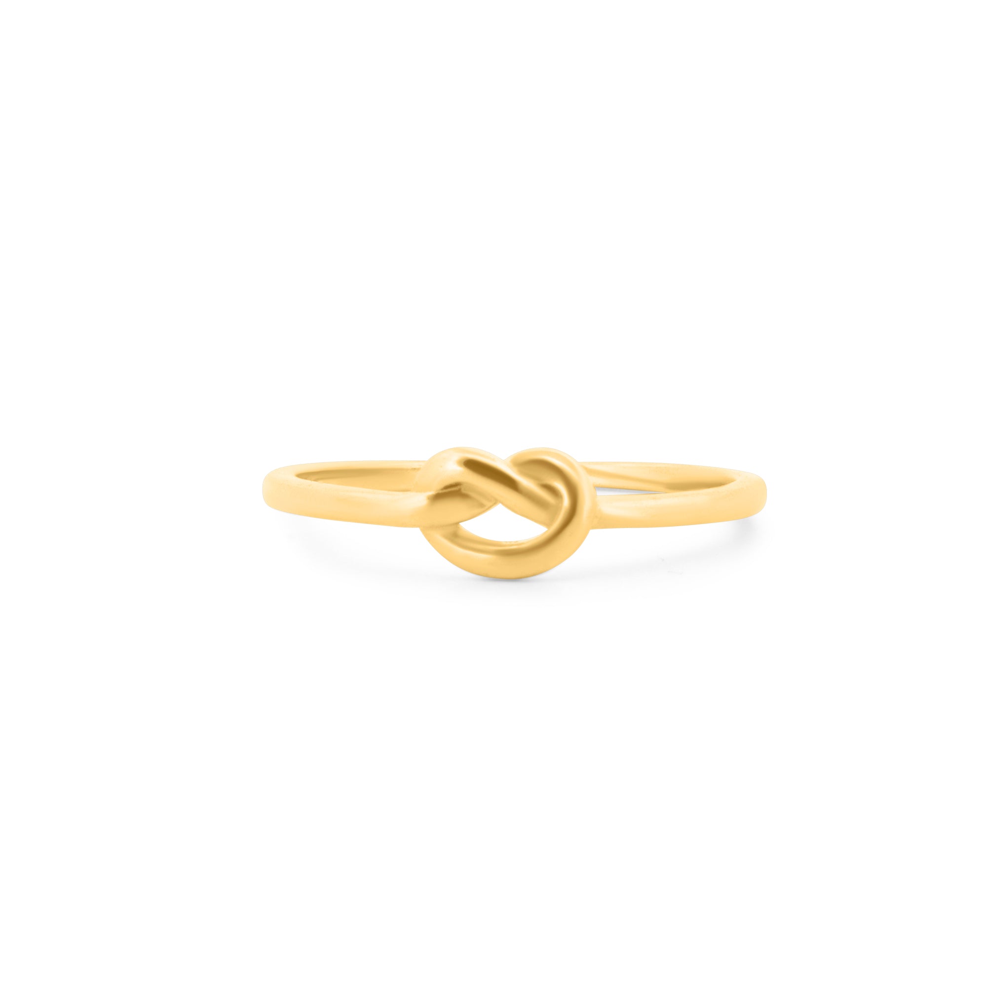 14k Gold Minimalist Beautiful Love Knot Ring