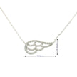 10k White Gold Wing Charm Necklace