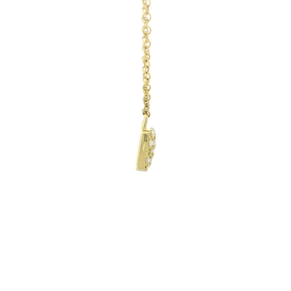 10k Yellow Gold Lock Charm Necklace