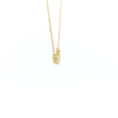 14k Gold Diamond Cluster Charm Necklace