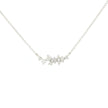 14k Gold Diamond Cluster Charm Necklace