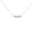 14k Gold Diamond Cluster Charm Necklace