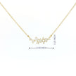14k Gold Diamond Cluster Charm Necklace