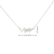 14k Gold Diamond Cluster Charm Necklace