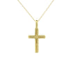 14k Gold Small Cross Charm Necklace