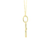 14k Gold Cross Charm Necklace