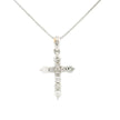 14k Gold Cross Diamond Necklace