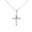 14k Gold Cross Diamond Necklace