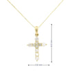 14k Gold Cross Diamond Necklace