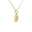 10k Gold Star Halo Charm Necklace