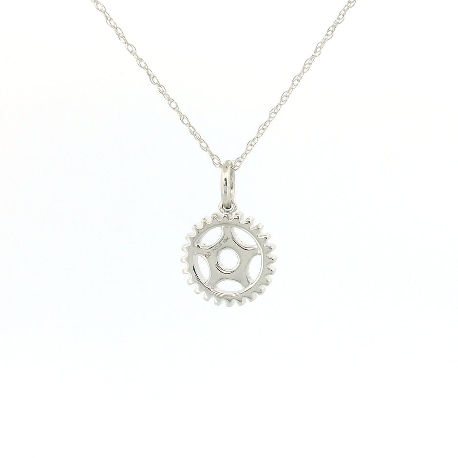10k Gold Star Halo Charm Necklace