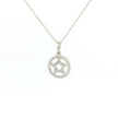 10k Gold Star Halo Charm Necklace