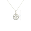 10k Gold Star Halo Charm Necklace