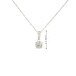 14k Gold Round Cluster Diamond Necklace