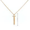 14k Gold Nail Diamond Necklace