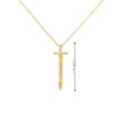 14k Gold Nail Diamond Necklace