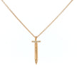 14k Gold Nail Diamond Necklace