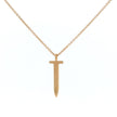 14k Gold Nail Diamond Necklace