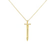 14k Gold Nail Diamond Necklace