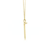 14k Gold Nail Diamond Necklace
