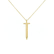 14k Gold Nail Diamond Necklace
