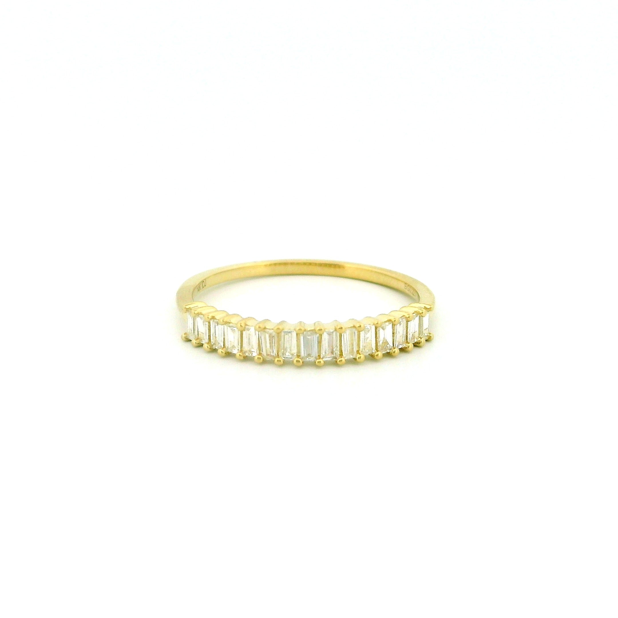 14k Gold Baguette Diamond Ring